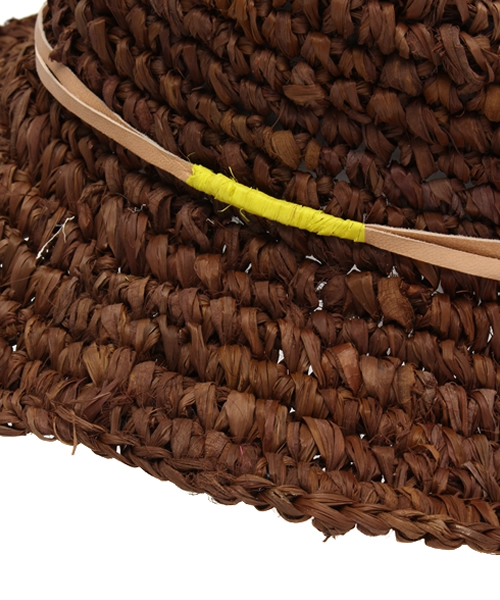 チャイハネ（チャイハネ）の「【チャイハネ】南国ベルトハット（ハット・レディース・イエロー/ブラウン/キナリ/オレンジ/ブルー・FREE）」の12枚目の写真