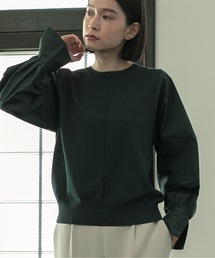OPAQUE.CLIP | 異素材ボリュームスリーブニットプルオーバー【洗濯機洗い可】(ニット/セーター)
