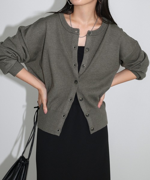 MECRE メクル ニット ボレロ カーディガン　【秋冬/新品/完売】 MECRE（メクル）の「ギャザーショートボレロ（カーディガン