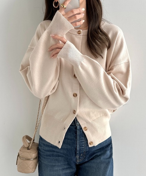 ETRÉ カーディガン 長袖 クリーム色 │ ETRE TOKYO official online store(エトレトウキョウ)