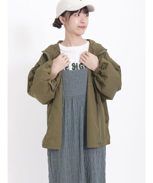 Samansa Mos2（サマンサ モスモス）の「袖取外しフードブルゾン（ブルゾン・レディース・チャコールグレー/ブルー/カーキ/ベージュ・F）」の6枚目の写真