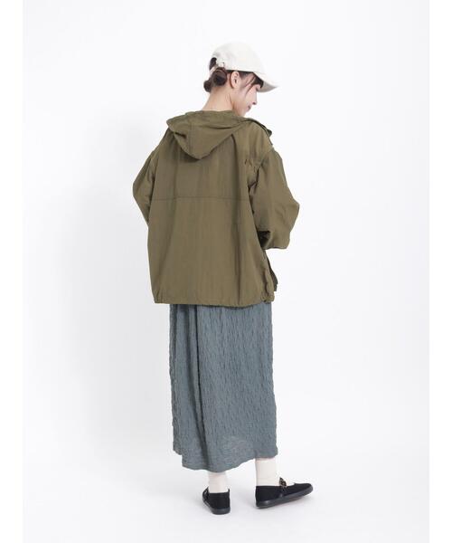 Samansa Mos2（サマンサ モスモス）の「袖取外しフードブルゾン（ブルゾン・レディース・チャコールグレー/ブルー/カーキ/ベージュ・F）」の11枚目の写真