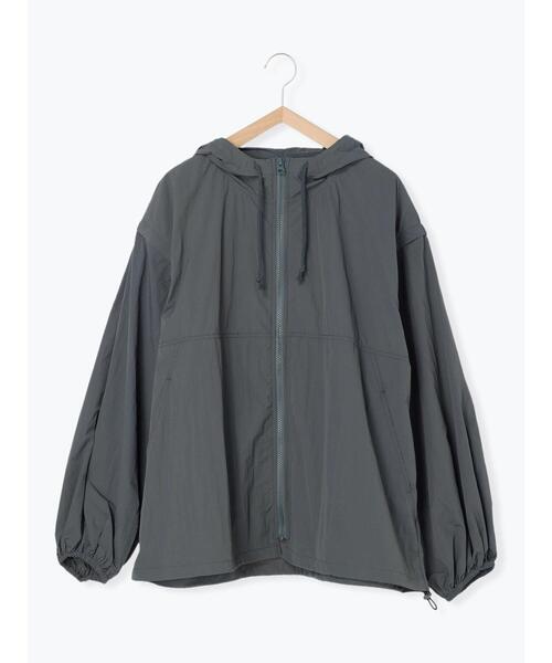 Samansa Mos2（サマンサ モスモス）の「袖取外しフードブルゾン（ブルゾン・レディース・チャコールグレー/ブルー/カーキ/ベージュ・F）」の22枚目の写真