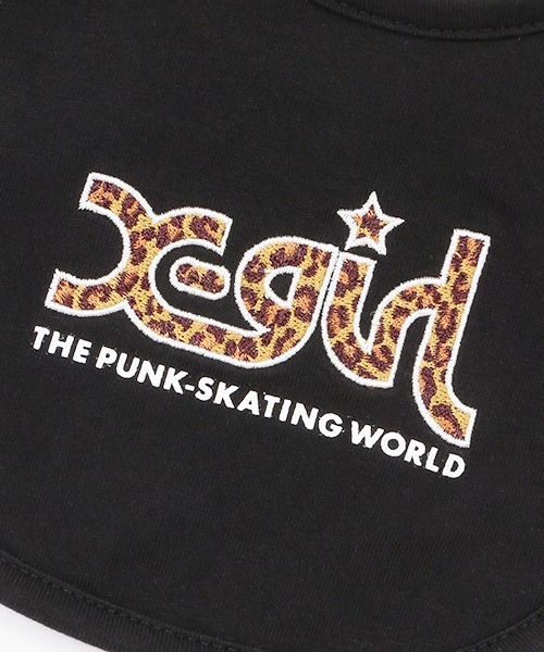 X-girl Stages（エックスガールステージス）の「ミルズロゴスタイ（その他ベビー用品・キッズ・ホワイト/ラベンダー/ブラック・FREE）」の5枚目の写真