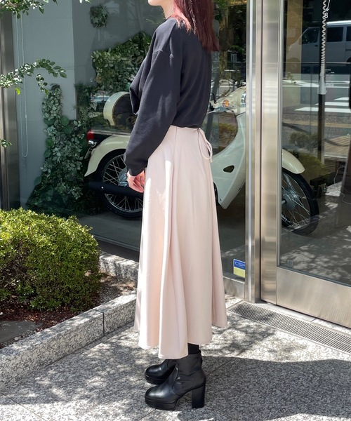 one way（ワンウェイ）の「バックレースアップフレアスカート（スカート・レディース・ブラック/ベージュ/ブラウン・FREE）」の17枚目の写真