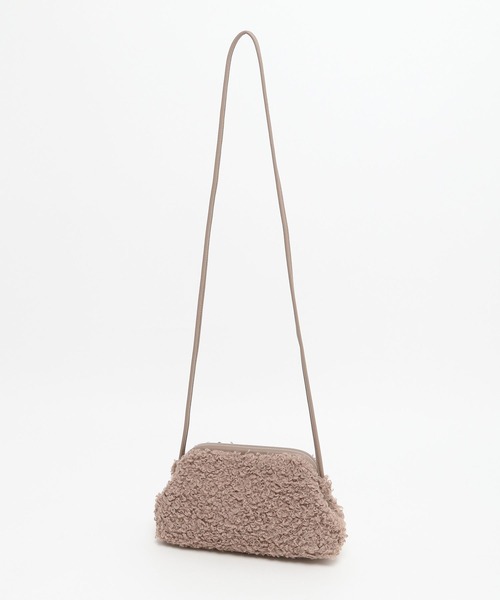 LAKOLE（ラコレ）の「2WAYボアクラッチBAG / 971093（クラッチバッグ・レディース・アイボリー/モカ/ブラック・FREE）」の6枚目の写真