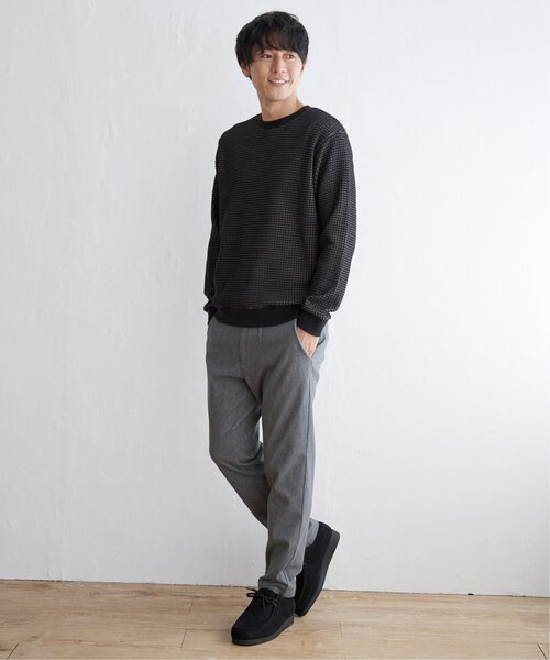 ikka（イッカ）の「ビッグワッフルクルーネックプルオーバー（スウェット・メンズ・グレー/ネイビー/ブラック/ベージュ・L/XL/M/S）」の10枚目の写真