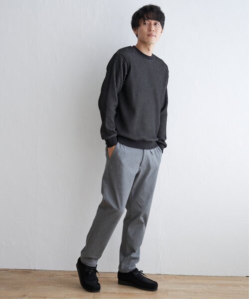 ikka（イッカ）の「ビッグワッフルクルーネックプルオーバー（スウェット・メンズ・グレー/ネイビー/ブラック/ベージュ・L/XL/M/S）」の11枚目の写真
