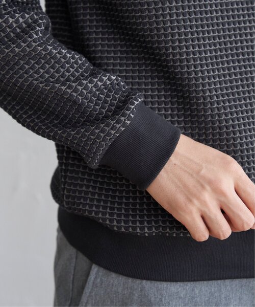 ikka（イッカ）の「ビッグワッフルクルーネックプルオーバー（スウェット・メンズ・グレー/ネイビー/ブラック/ベージュ・L/XL/M/S）」の18枚目の写真