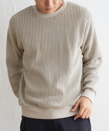 ikka | ビッグワッフルクルーネックプルオーバー(スウェット)