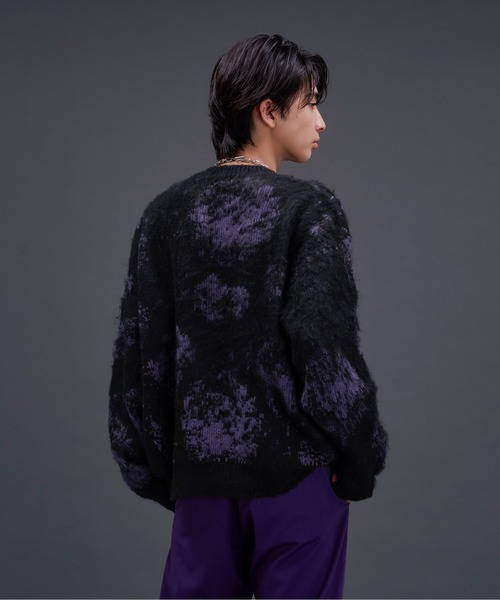 Ellno Loset(エルノロゼット)の「ニュアンスシャギーニット(ニット/セーター・メンズ・ブラック/ネイビー/オフホワイト・SMALL/MEDIUM/LARGE)」の22枚目の写真