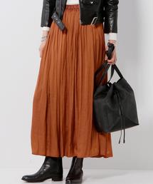UNITED ARROWS | UWMF P サテン ロングスカート◆(スカート)