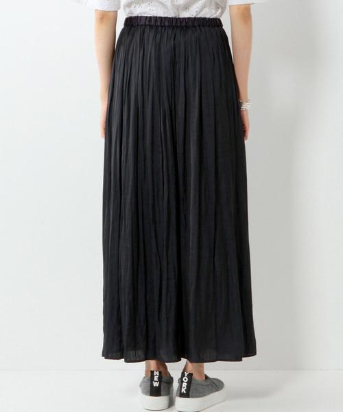 UNITED ARROWS（ユナイテッドアローズ）の「UWMF P サテン ロングスカート◆（スカート・レディース・ネイビー/ブラウン/ライトグレー・フリー）」の10枚目の写真