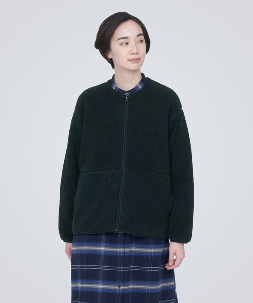 名作　14AW Name. ノーカラー　ボアジャケット　フリース 名作 14AW Name. ノーカラー ボアジャケット フリース - メルカリ