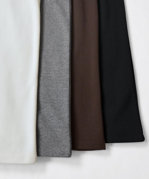 andme（アンドミー）の「ウエストゴム裏フリースタイトスカート（スカート・レディース・ブラック/アイボリー/ブラウン/チャコールグレー・M/L）」の13枚目の写真
