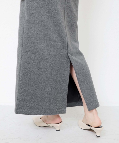 andme（アンドミー）の「ウエストゴム裏フリースタイトスカート（スカート・レディース・ブラック/アイボリー/ブラウン/チャコールグレー・M/L）」の22枚目の写真