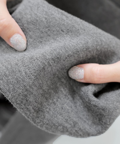 andme（アンドミー）の「ウエストゴム裏フリースタイトスカート（スカート・レディース・ブラック/アイボリー/ブラウン/チャコールグレー・M/L）」の21枚目の写真