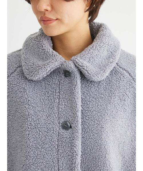 Green Parks（グリーンパークス）の「衿付きボアブルゾン（ブルゾン