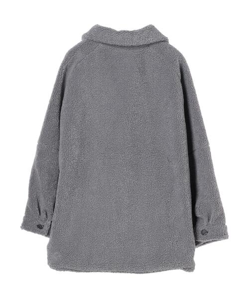 Green Parks(グリーンパークス)の「衿付きボアブルゾン(ブルゾン・レディース・チャコールグレー/アイボリー/ブルー・FREE)」の22枚目の写真