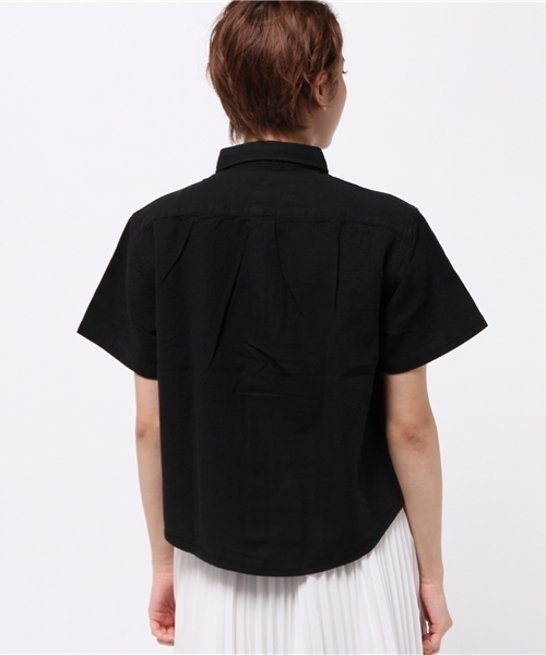 OUTLET（アウトレット）の「【CIAOPANIC TYPY】ハニカムヒヨクショートスリーブシャツ（シャツ/ブラウス・レディース・ホワイト/ブラック・SMALL/MEDIUM）」の5枚目の写真