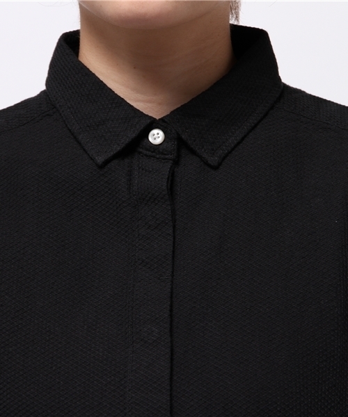 OUTLET（アウトレット）の「【CIAOPANIC TYPY】ハニカムヒヨクショートスリーブシャツ（シャツ/ブラウス・レディース・ホワイト/ブラック・SMALL/MEDIUM）」の6枚目の写真