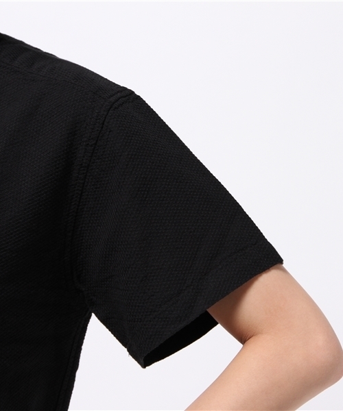OUTLET（アウトレット）の「【CIAOPANIC TYPY】ハニカムヒヨクショートスリーブシャツ（シャツ/ブラウス・レディース・ホワイト/ブラック・SMALL/MEDIUM）」の7枚目の写真