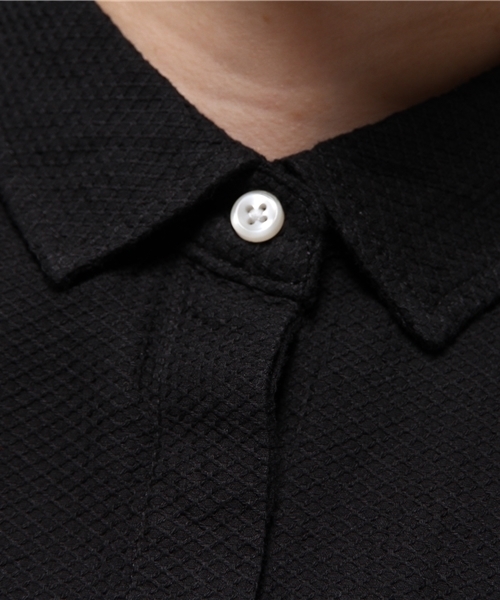 OUTLET（アウトレット）の「【CIAOPANIC TYPY】ハニカムヒヨクショートスリーブシャツ（シャツ/ブラウス・レディース・ホワイト/ブラック・SMALL/MEDIUM）」の9枚目の写真