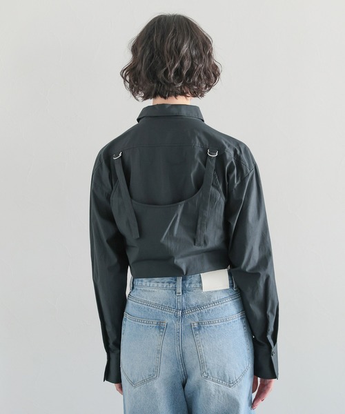 PAGEBOY（ページボーイ）の「2WAYガーターベルトシャツ（シャツ/ブラウス・レディース・ブラック/オフホワイト/ブルー・FREE）」の22枚目の写真