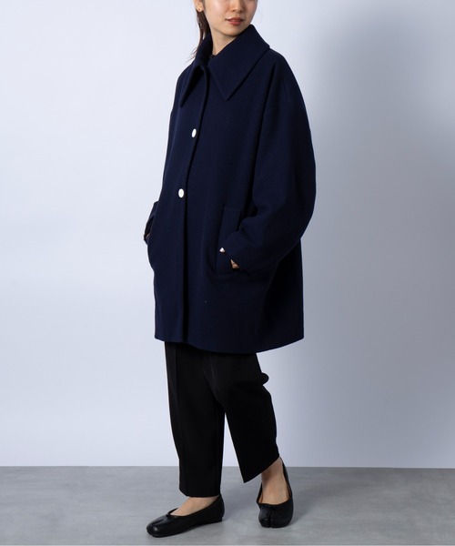 【Pinajun】コート ZIP FIVE -White Line- pコート ピーコート 「White Line