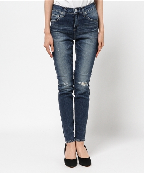 HYSTERIC GLAMOUR(ヒステリックグラマー)の「USED加工Sデニム ハイライズスキニーPT(デニムパンツ・レディース・インディゴブルー/ブラック・X-SMALL/SMALL/MEDIUM/XX-SMALL)」の13枚目の写真