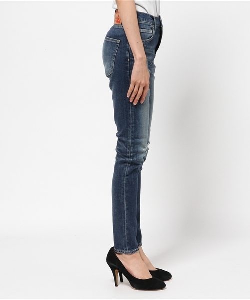 HYSTERIC GLAMOUR(ヒステリックグラマー)の「USED加工Sデニム ハイライズスキニーPT(デニムパンツ・レディース・インディゴブルー/ブラック・X-SMALL/SMALL/MEDIUM/XX-SMALL)」の14枚目の写真