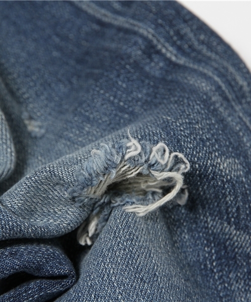 HYSTERIC GLAMOUR(ヒステリックグラマー)の「USED加工Sデニム ハイライズスキニーPT(デニムパンツ・レディース・インディゴブルー/ブラック・X-SMALL/SMALL/MEDIUM/XX-SMALL)」の5枚目の写真