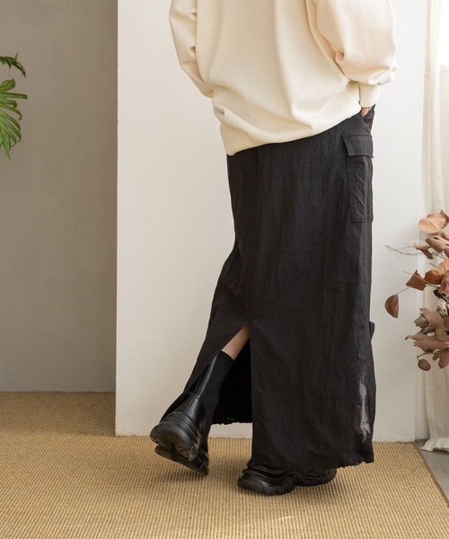 LOWRYS FARM(ローリーズファーム)の「ドロストカーゴスカート 990271(スカート・レディース・グレー/ホワイト/ブラック・FREE)」の17枚目の写真