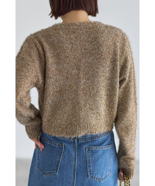 ラメフェザーカーディガン（カーディガン/ボレロ）｜&. NOSTALGIA（アンドドットノスタルジア）