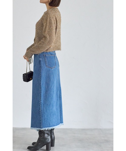 ラメフェザーカーディガン（カーディガン/ボレロ）｜&. NOSTALGIA（アンドドットノスタルジア）