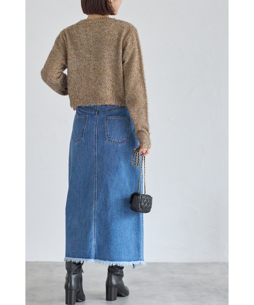 ラメフェザーカーディガン（カーディガン/ボレロ）｜&. NOSTALGIA（アンドドットノスタルジア）