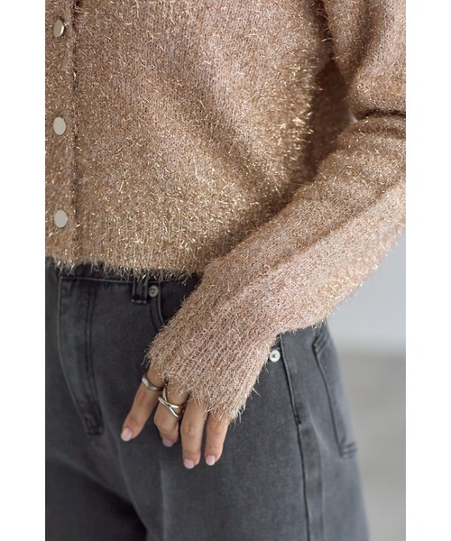 ラメフェザーカーディガン（カーディガン/ボレロ）｜&. NOSTALGIA（アンドドットノスタルジア）