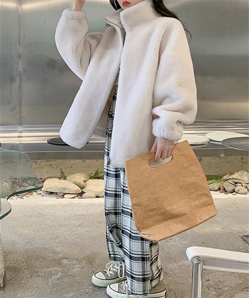 Dream garden（ドリームガーデン）の「スタンドカラーボアブルゾン