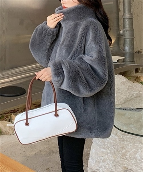 Dream garden（ドリームガーデン）の「スタンドカラーボアブルゾン