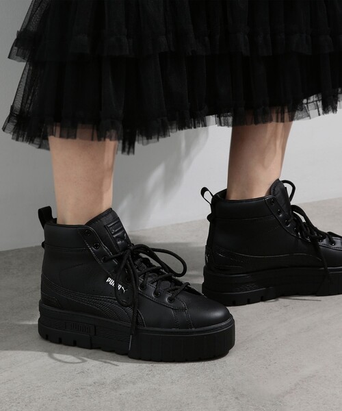 Ray BEAMS（レイビームス）の「PUMA × Ray BEAMS / 別注 Mayze Mid スニーカー（スニーカー・レディース・ブラック・25/24.5/24/23.5）」の15枚目の写真