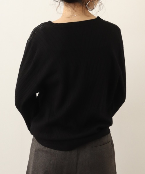 Chiaro（キアロ）の「chiaro プルオーバーニット（ニット/セーター・レディース・ベージュ/グレー/ブラック/レンガ・40）」の9枚目の写真