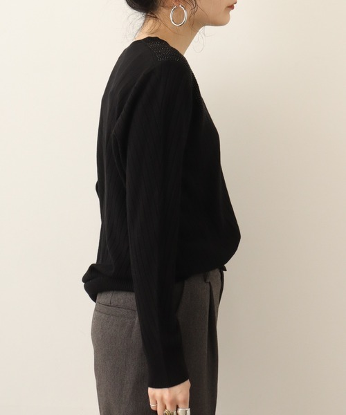 Chiaro（キアロ）の「chiaro プルオーバーニット（ニット/セーター・レディース・ベージュ/グレー/ブラック/レンガ・40）」の8枚目の写真