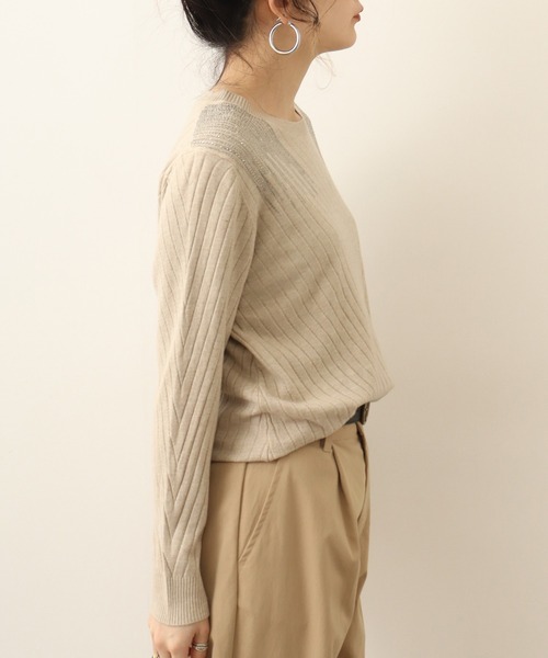 Chiaro（キアロ）の「chiaro プルオーバーニット（ニット/セーター・レディース・ベージュ/グレー/ブラック/レンガ・40）」の20枚目の写真