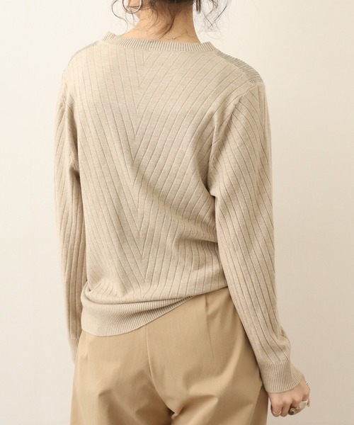 Chiaro（キアロ）の「chiaro プルオーバーニット（ニット/セーター・レディース・ベージュ/グレー/ブラック/レンガ・40）」の21枚目の写真