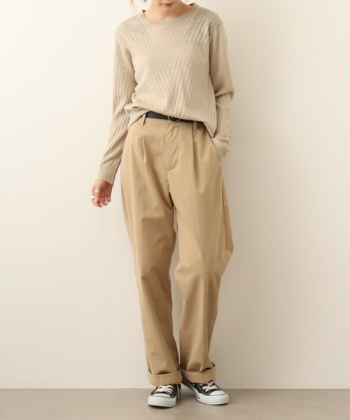 Chiaro（キアロ）の「chiaro プルオーバーニット（ニット/セーター・レディース・ベージュ/グレー/ブラック/レンガ・40）」の22枚目の写真