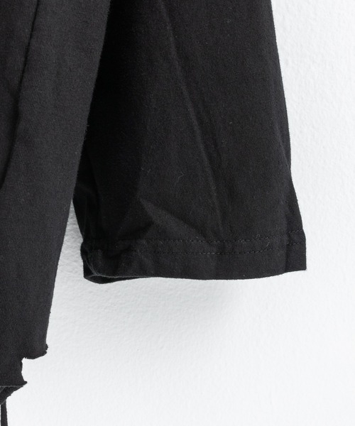 Ressaca(レサーカ)の「オーバーサイズ クルーネックダメージ加工 長袖Tシャツ(Tシャツ/カットソー・メンズ・グレー/ブラック/ホワイト・L/M/XL/XXL)」の9枚目の写真