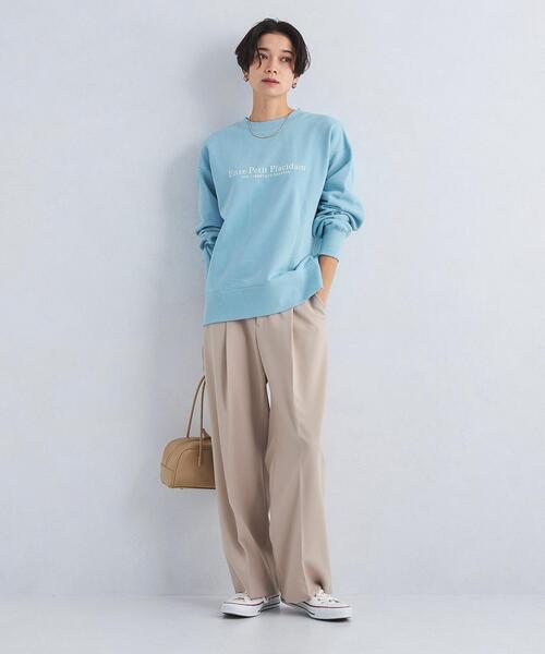 Goodwear(Since1983)(グッドウェア)の「【別注】<Goodwear>ロングスリーブ プリント スウェット プルオーバー(スウェット・レディース・ネイビー/ライトブルー/グレー・FREE)」の5枚目の写真