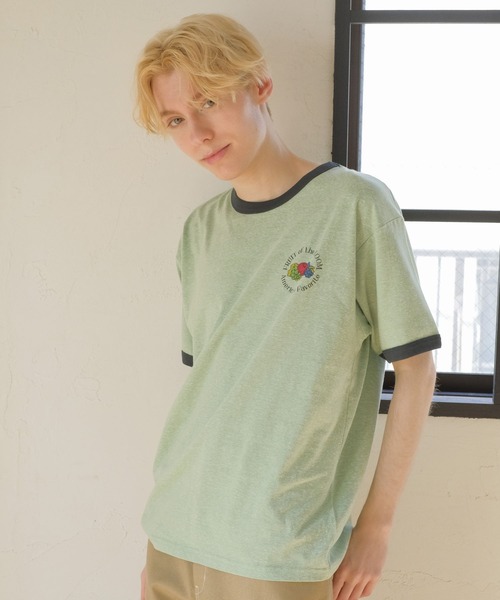 LOEWE リブ付きクルーネックTシャツ、リンガーTシャツ ルーズフィット Tシャツ（コットン） ホワイト - LOEWE