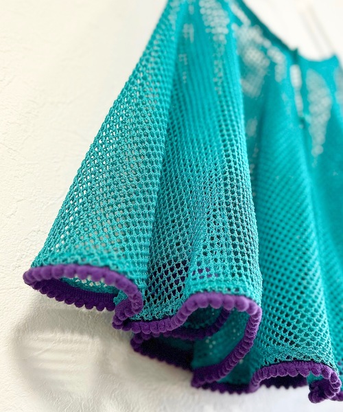 CALMIA（カルミア）の「メッシュケープ/おとな（付け襟・レディース・グレー/ブルー・160cm）」の10枚目の写真