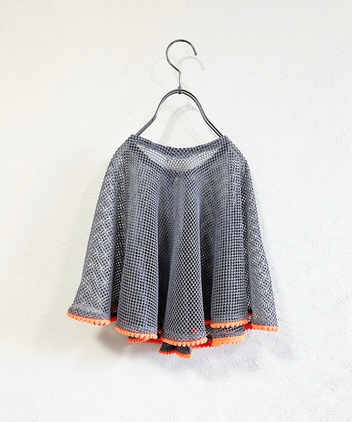 CALMIA（カルミア）の「メッシュケープ/おとな（付け襟・レディース・グレー/ブルー・160cm）」の5枚目の写真